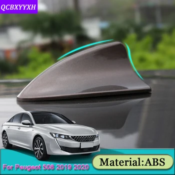 

Car Styling ABS Car Radio Signal Aerial Amplifier Roof Radio FM Shark Fin Atenna Stickers Accessories For Peugeot 508 2019 2020