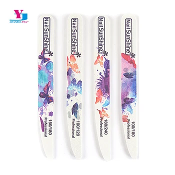 

8pcs Wooden Nail Files 100/120/150/180/240 Grit Sandpaper Nail Buffer Block Washable Nails Polishing High Quality Remover Tools