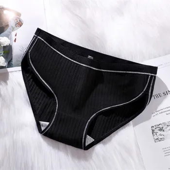 

NEW Women's Cotton Panties Female Lace Edge Breathable Briefs Sexy Underwear Women Cotton Crotch Lingerie Intimates Soft Briefs