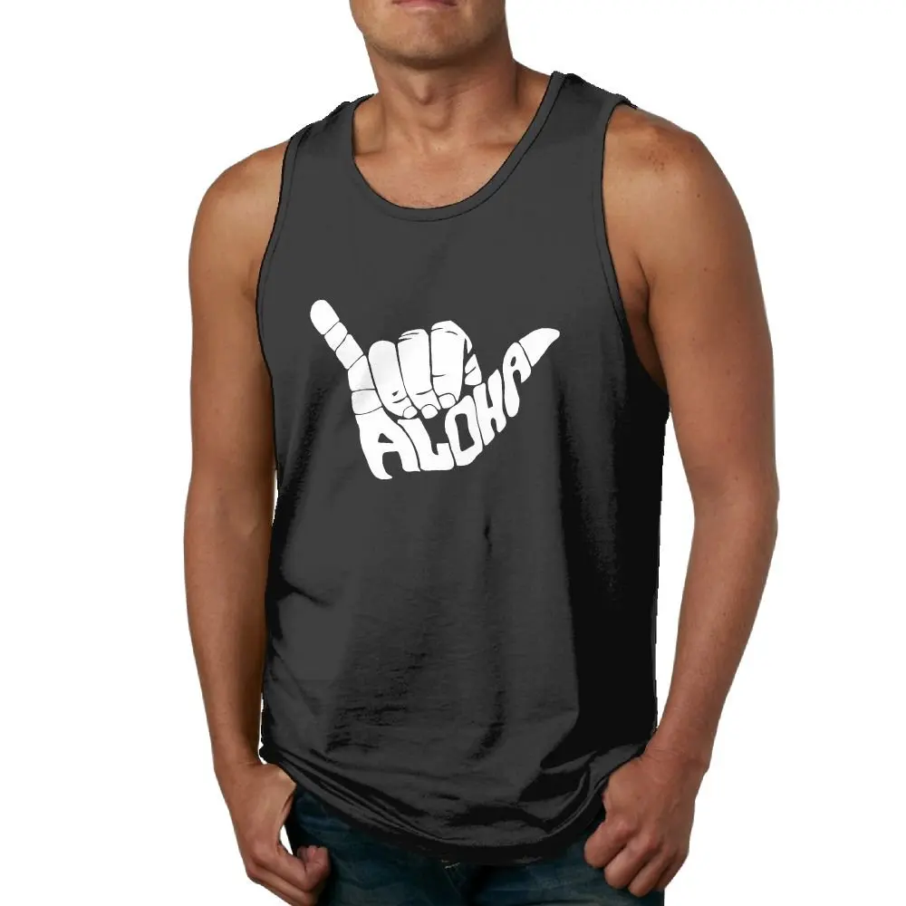 FGHFG Men's Aloha Hand Hawaii Symbol Tops Fitness TFGHFG Shirts |