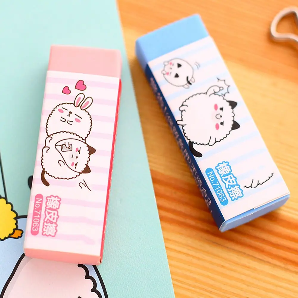 1 PC Rubber Eraser Cute Sky Rubber Erasers School Office Supply Pupil Prize Stationery For Kids Student Gift Learning Stationery - Цвет: Зеленый