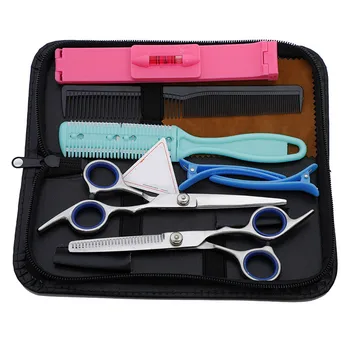 

Professional Hair Scissors Cutting Shears Salon Barber Hair Cutting Thinning Hairdressing Set Styling Tool Hairdressing Comb