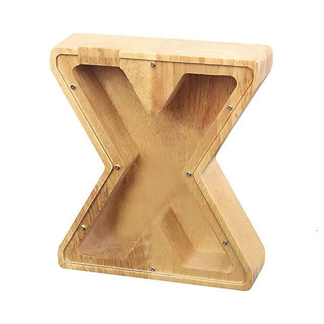 Twenty-six English Alphabet Storage Tank Personalized Storage Tank Money Boxes Wooden Desktop Ornament Home Decor