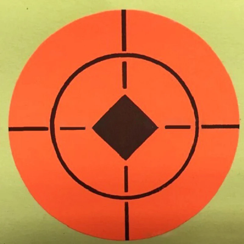 1 Inch Bullseye Target Stickers Neon Orange Targets For Shooting 2.5cm Accessory