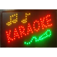 Караоке ДИСКО открытые светодиодные неоновые вывески 10X19 дюймов Крытый супер ярко мигает специально караоке магазин Открытый деловой знак