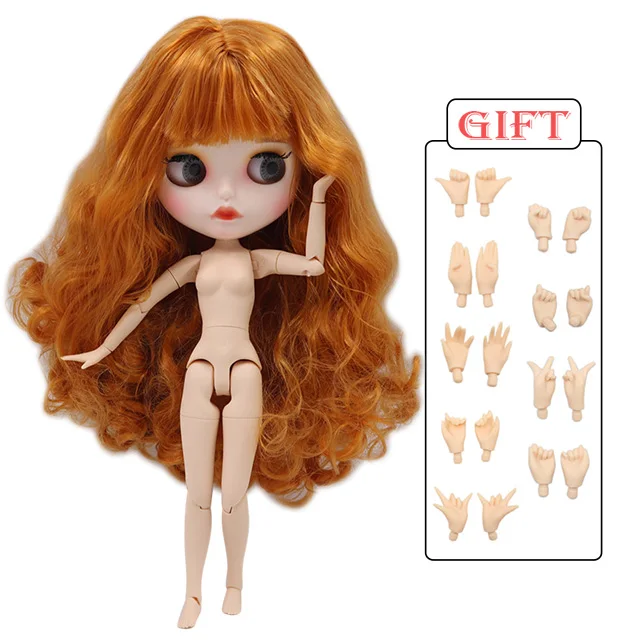 Ледяная фабрика blyth кукла 30 см 1/6 BJD кукла Мода милый Нормальный/шарнир тела дополнительный подарок рука AB, подарок для девочек ледяная Специальная цена - Color: doll and hands AB