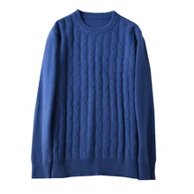 Sparsil Men Pure Cashmere Knitted Pullovers O-Neck Warm100% Cashmere Sweaters Winter Autumn Full Sleeve Casual Wool Jumpers Male