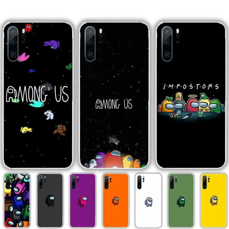 

Among Us pretty silicone Phone Case For Huawei honor Mate P 9 10 20 30 40 Pro 10i 7 8 a x Lite nova 5t