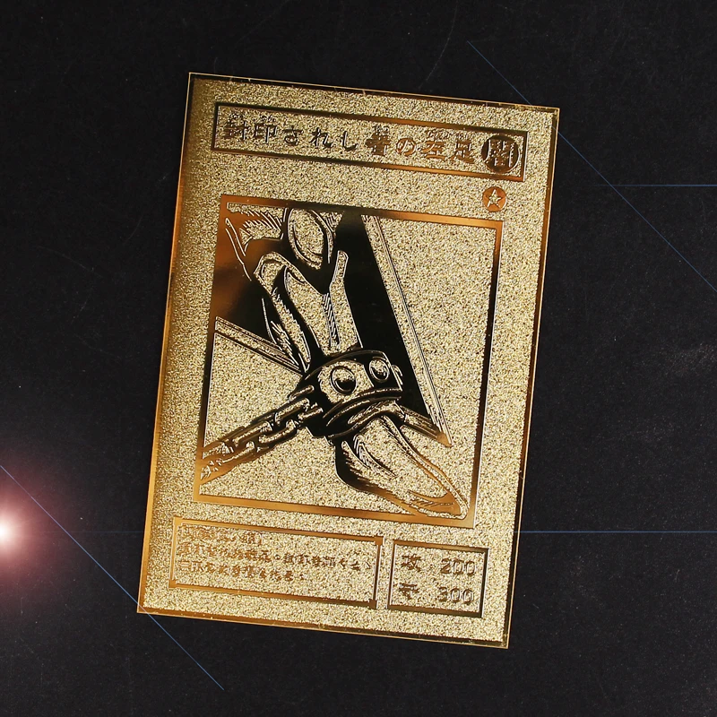 Новинка YU GI OH золотая металлическая карточка японский Золотой Forbidden One Exodia Eye белый дракон VOL Edition Коллекционная карта детская игрушка подарок