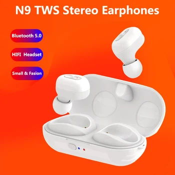

N9 TWS Bluetooth 5.0 Headset Stereo Wireless Noise Cancellation Earphone Sports Earbuds for iPhone Xiaomi