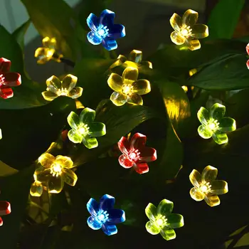 

Solar LED Garden Light Outdoor LED Lawn string Garland Fairy Lights For Patio Courtyard New Year Christmas Decoration Lighting