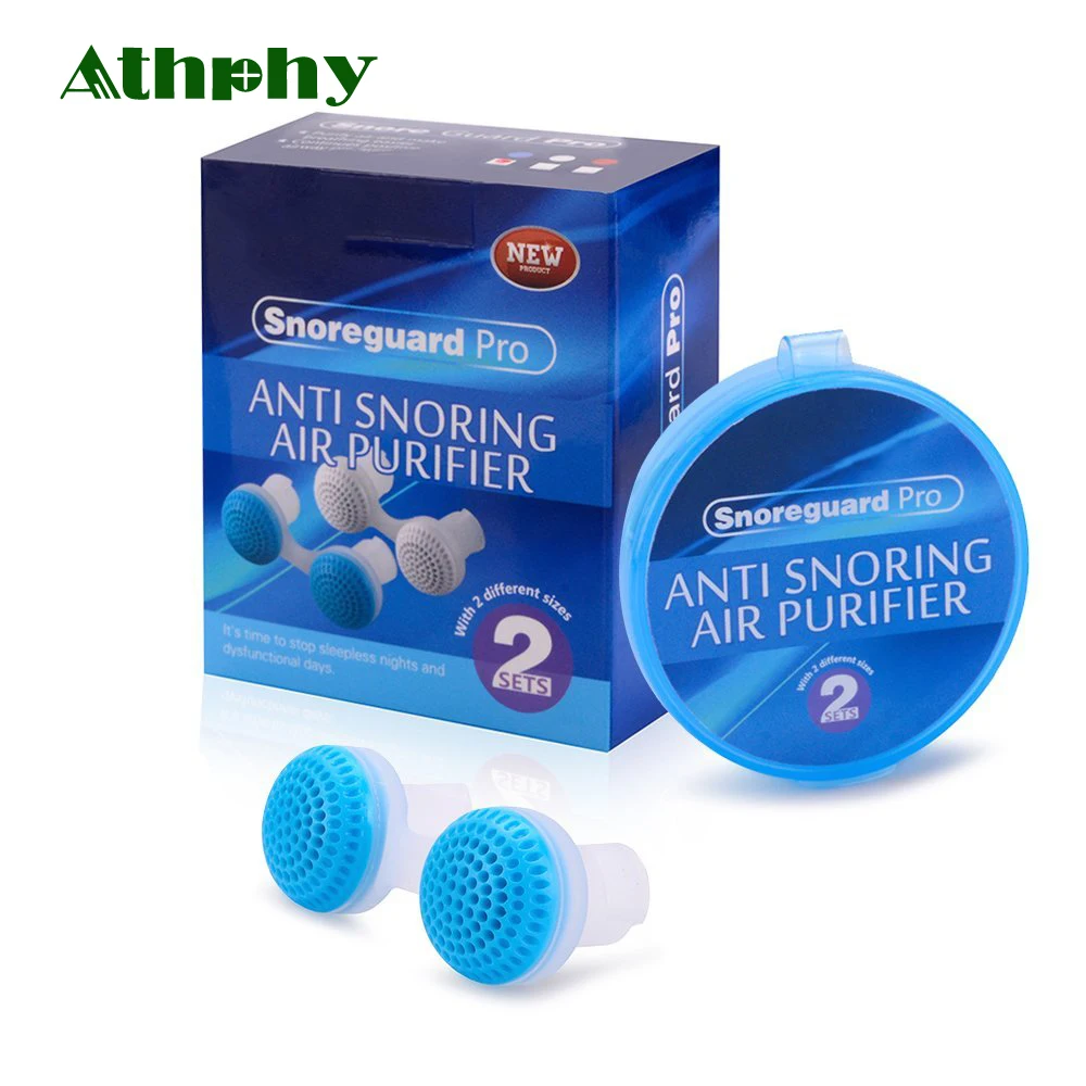 Athphy Nose Snore Stopping Relieve Snoring Breathing Apparatus Guard Sleeping Aid Mini Device Anti Silicone 2 Sets | Красота и