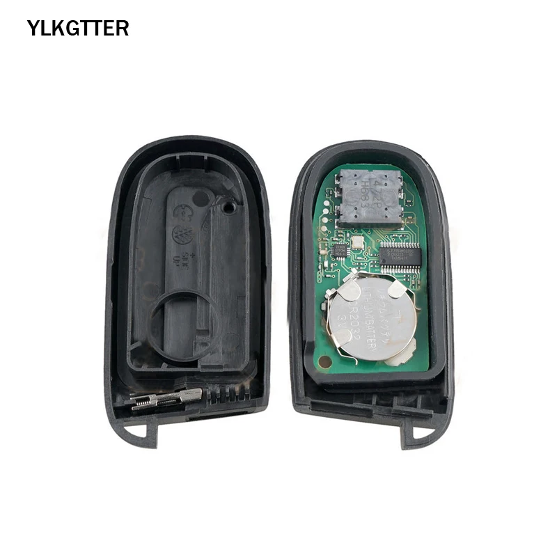 YLKGTTER 433MHz 3+1Remote Keyless GO Smart Key For Jeep Cherokee 2014 2015 2016 2017 Keyless entry with 4A CHIP/PCF7953M