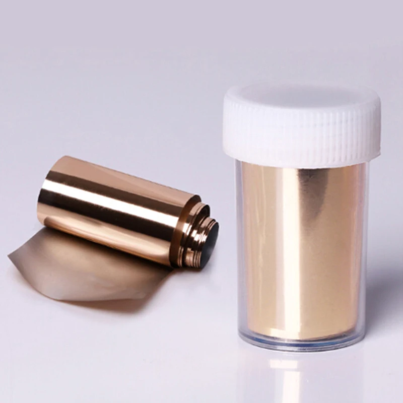 1 рулон золотистой серебристой фольги для ногтей Сверкающее небо блестящие