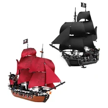 Пираты Карибского моря черный жемчуг корабль 804 шт совместимый с bluilding блок кирпич фигурный набор игрушка для детей