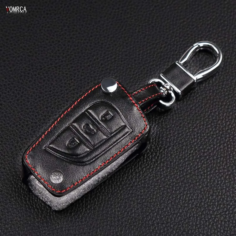 Кожаный чехол для ключей Toyota Camry Highlander Corolla Prado REIZ Crown RAV4 Hilux Vitz, аксессуары для ключей
