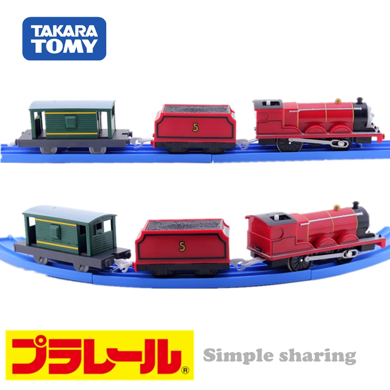 Takara Tomy Pla Rail Plarail Train& Friends TS-05 James Japan железнодорожный поезд моторизованный Электрический локомотив модель игрушки