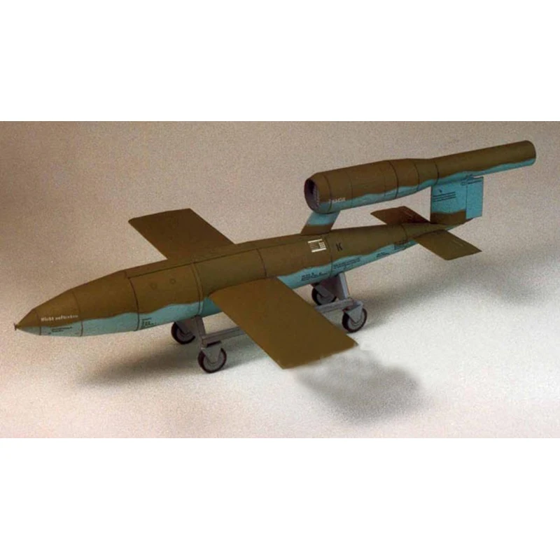 1:24 Scale WW II Germany V1/ V2 Missile Model DIY 3D Paper Card Building Sets Construction Educational Military Model Toys 3d paper model