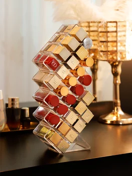 

Fashion 28 Grids Acrylic Makeup Organizer Storage Box Cosmetic Lipstick Jewelry Box Make Up Organizer Case Holder Display Stand