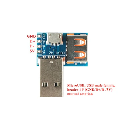 5 шт. DIY USB 3,0 Мужской Разъем/Мини MICRO USB к DIP адаптер 2,54 мм 5pin гнездовой разъем b Тип USB2.0 Женский PCB конвертер - Цвет: Золотой