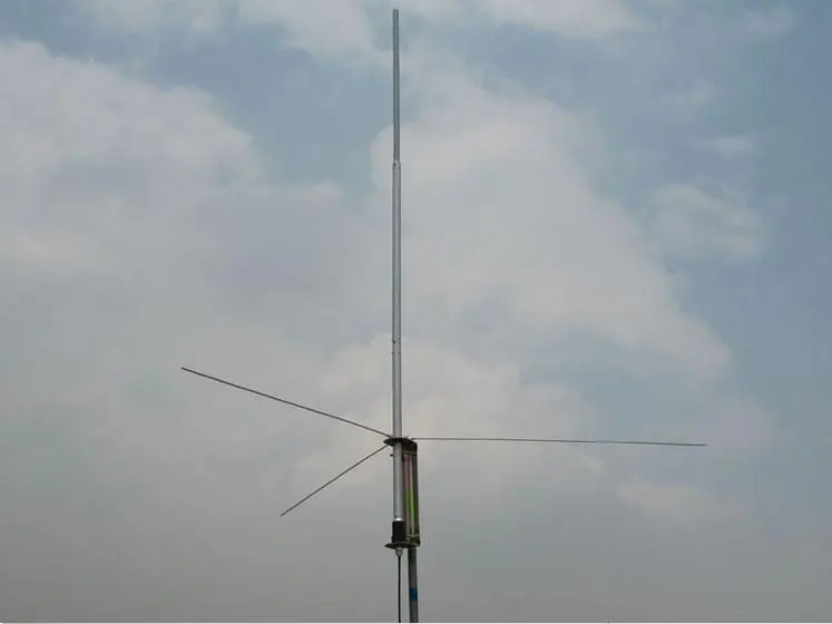 Antena gp transmissor fm profissional, 5w-100w 1 2 onda db bnc sl16