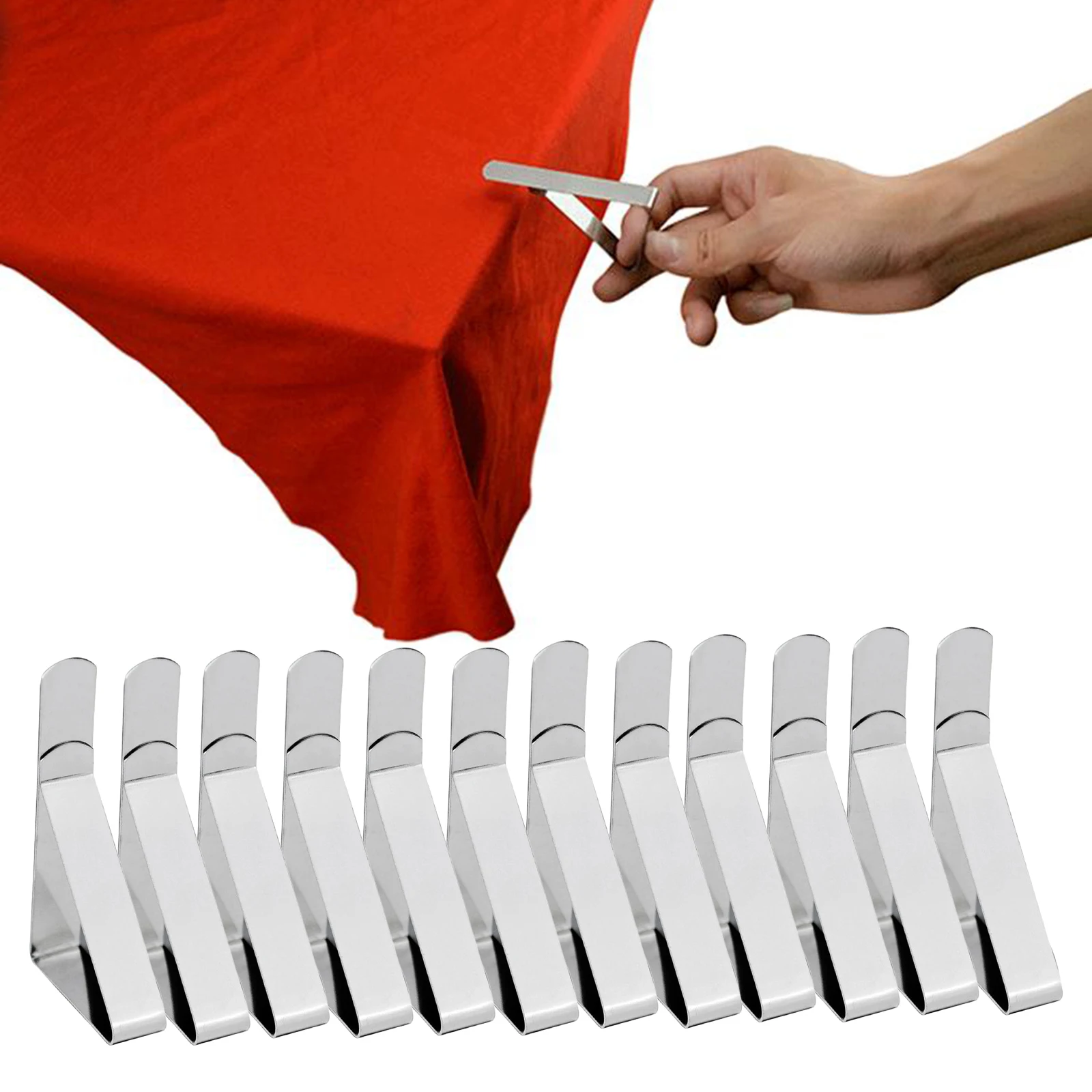 Clips Para Sujetar Mantel – Pack De 4 Abrazaderas Para Mesa De Fiesta Y Barbacoa (Marca Hellermana)