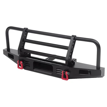 

Adjustable Metal Front Bumper for 1/10 RC Crawler Traxxas TRX4 Defender Axial SCX10 SCX10 II 90046 90047,Black