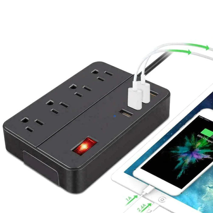 Сетевой удлинитель, сетевой фильтр, портативный США с 4 портами usb для дома DTT88