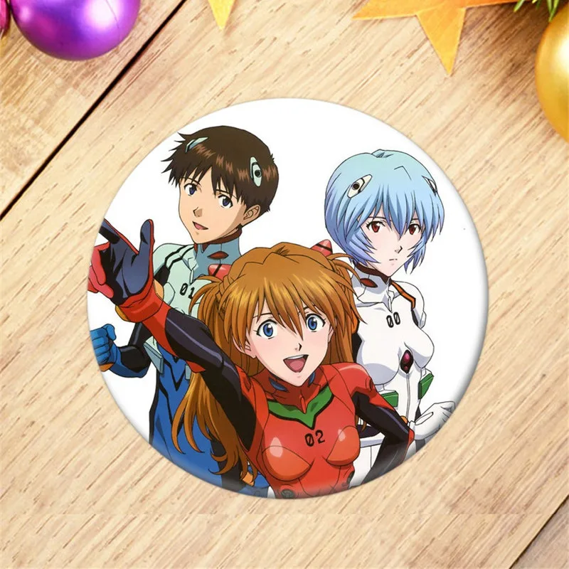 EVA Anime Badge Ikari Rei Shinji Asuka Nagisa Ayanami Kaworu Brooch Pin Backpack Decoration Children's gift elvira costume