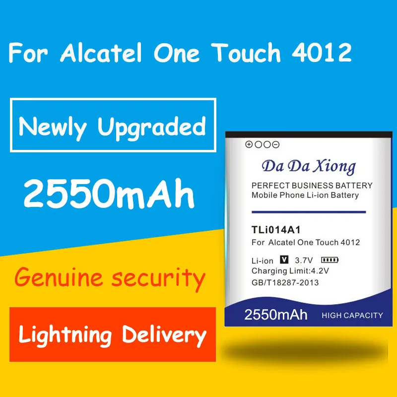 Горячая распродажа! 2550 мА/ч TLi014A1 Батарея для Alcatel ONE TOUCH 4012/X OT-4012A огонь OT-5020 M POP 918