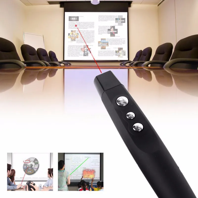 РЧ беспроводной USB PowerPoint PPT Ведущий пульт дистанционного управления лазерная указка ручка для настольного ноутбука