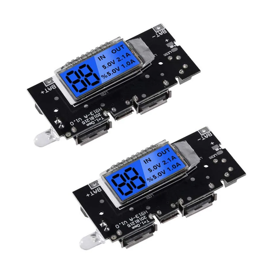Dual USB 5V 1A 2.1A Mobile Power Bank 18650 Lithium Battery Charger Board Module Digital PCB|Промышленные компьютеры и аксессуары| | АлиЭкспресс