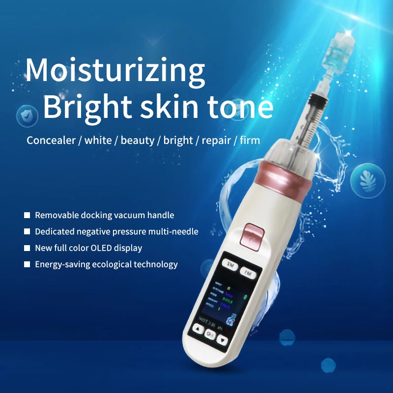 Mesogun Negative Pressure Meso Gun Hydrolifting Water Injector Needle Free Microcrystal Injection Rejuvenation Skin Care Tool