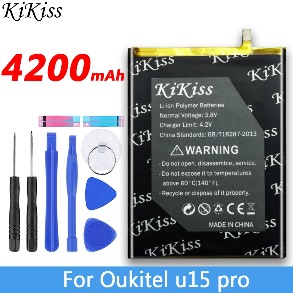 4200 мАч для Oukitel u15 pro, смартфон, аккумулятор большой емкости для Oukitel u15 pro