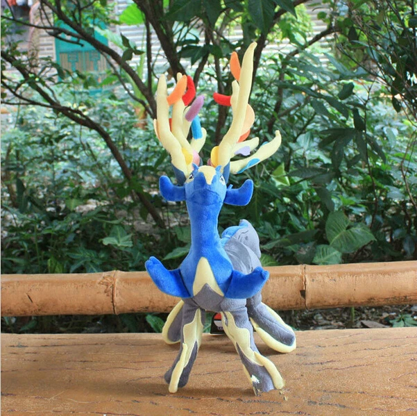 Yveltal Xerneas Плюшевая Кукла мультфильм животное аниме игрушка детский подарок Brinquedos 40-46 см красный синий
