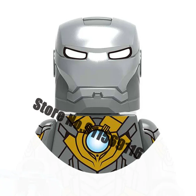 Superhero Iron Man Mark Building Blocks Bricks Tony Stark War Machine Ultron Action Figures Kids Toys Christmas Gifts H-X1231