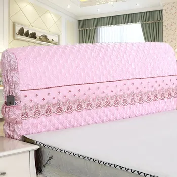

Simple Modern Stretch Thicken Bedside Cover Comfortable Wooden Bed Bed Cover lace edge Dust Cover Home Decoration