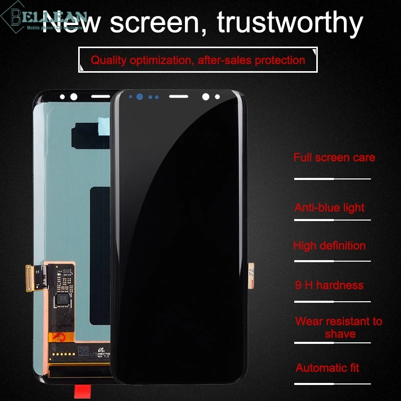 Dinamico G950F Lcd для samsung Galaxy S8 Lcd кодирующий преобразователь сенсорного экрана в сборе G950 дисплей с инструментами
