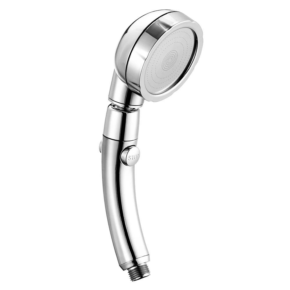 

360 Degree Rotating Adjustable Water Savingcc3 Mode Shower Water Pressure with Water Control Button Bathroom Set