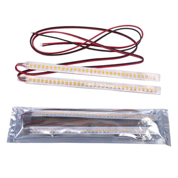 

12V Rear View Dynamic Turn Signal Car Led Strip Light Car Rear Mirrors Flexible Flowing Turn Signal Light Strip Amber 2 Pieces