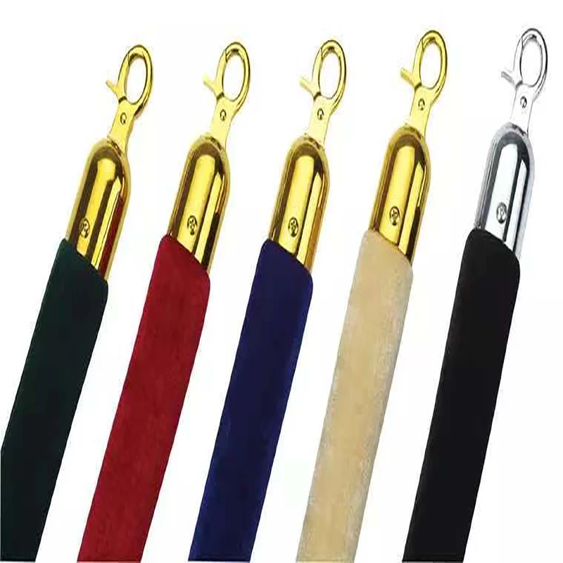 1.5m Long Flannel Sling Twisted Lining Barrier Rope For Welcoming Queuing Columns Pole Fences Stands