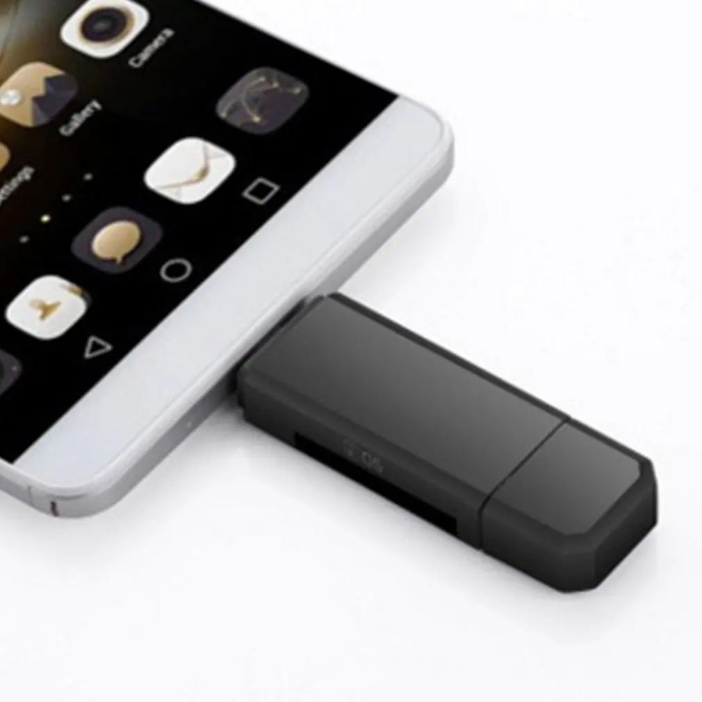3 в 1 OTG USB 2,0 компьютерный кард-ридер Многофункциональный OTG высокоскоростной Tf/Безопасность цифровой кард-ридер