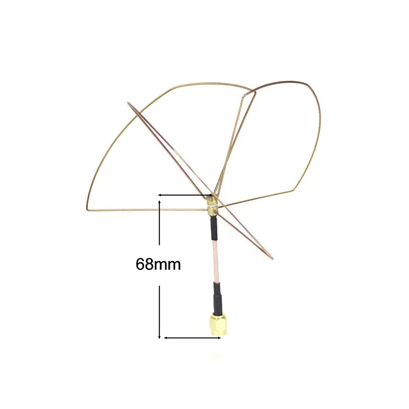 Antenne FPV 1.2GHz 3/4 Feuilles SMA Mâle pour TX/RX