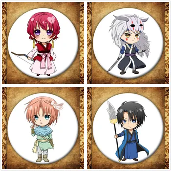

Anime Akatsuki no yona Display Badge Japanese Cartoon Figure Yuna Brooch Pins Jewelry Collection Bags Clothes Decoration