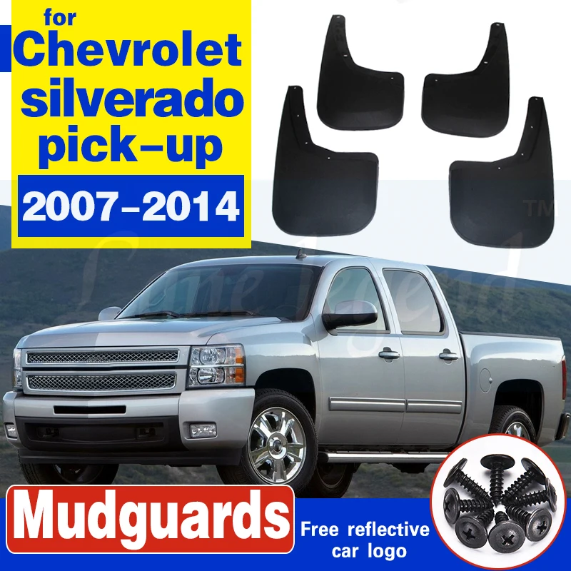 

Car Front Rear Mud Flaps Mudguards Splash Guards Fender For chevrolet silverado pick-up 2007 2008 2009 2012 2013 2014
