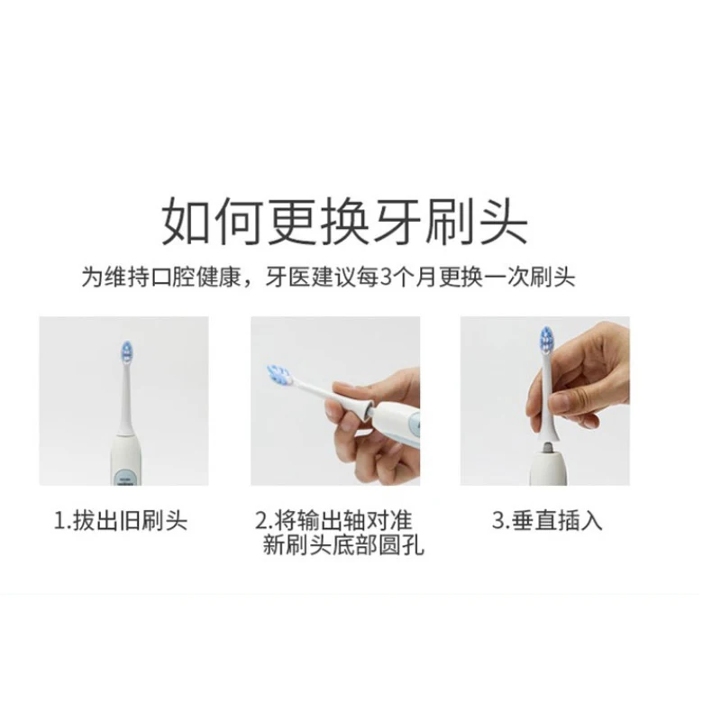 Cabeça de reposição para escovas de dente