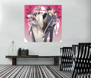 

[Self-Adhesive] 3D GinTama 293 Japan Anime Wall Stickers Mural Decal Wall Murals AJ WALLPAPER Belly