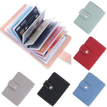 

Women's 26 Cards Slim PU Leather ID Credit Card Holder Pocket Case Purse Wallet