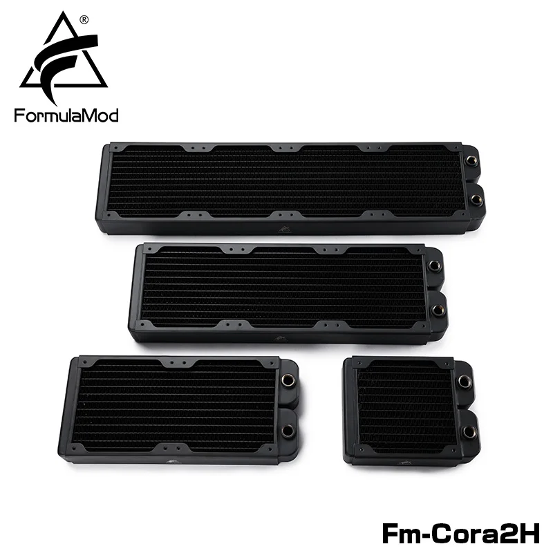 Billige FormulaMod Fm CoRa2H 39mm Dicke Kupfer Heizkörper 120 240 360 480mm Schwarz Heizkörper Geeignet Für 120 fans