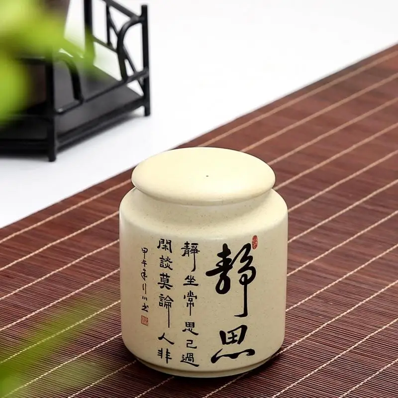 Костяный китайский керамический чай добавки керамический чай может Китайский кунг-фу канистра чайные принадлежности банка для чая банки коробка для домашнего офиса чайная посуда - Цвет: 5